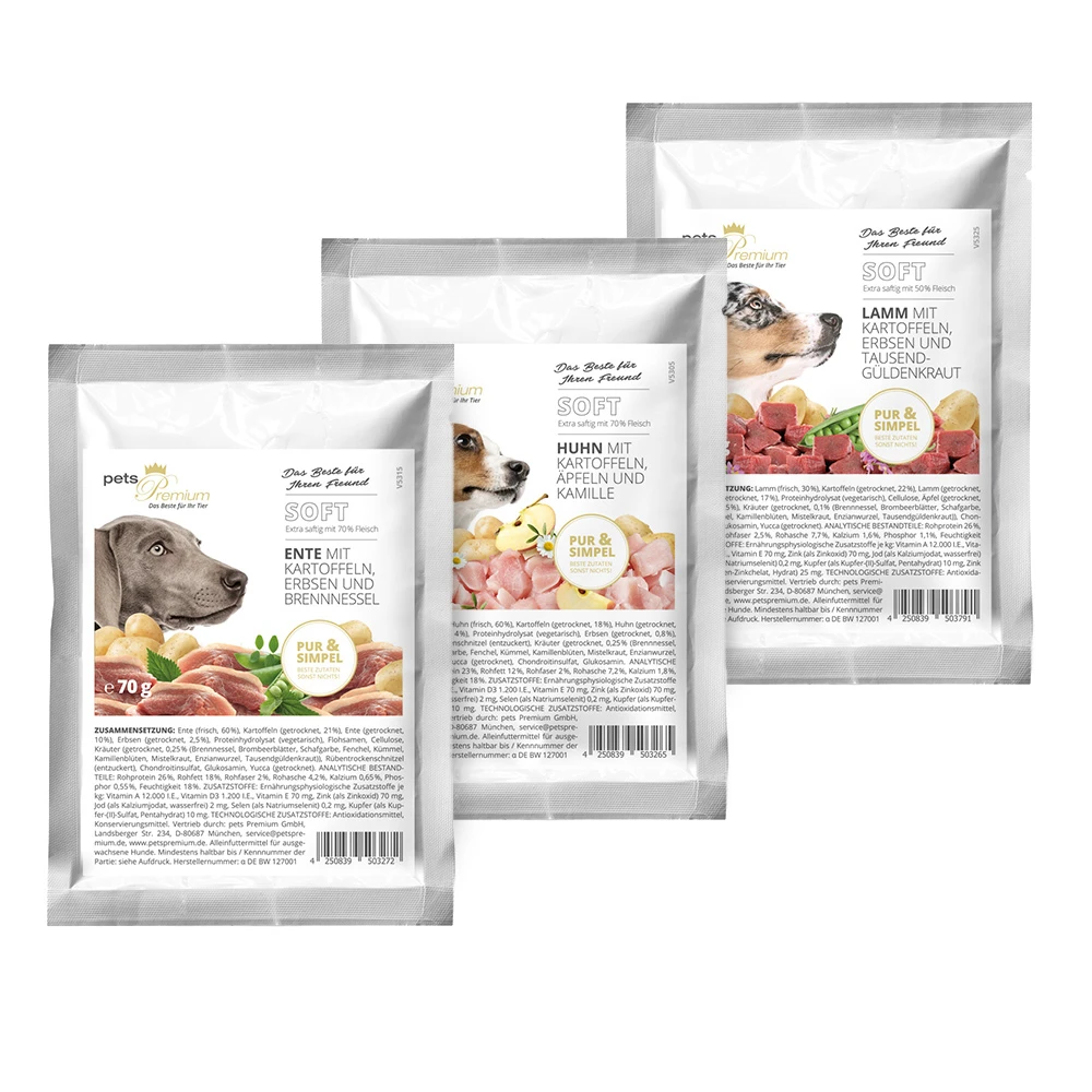 Pets Premium Soft Trio Trockenfutter 3 X 5 Kg 4 Pets Premium Soft Trio Trockenfutter 3 X 5 Kg – Bild 2