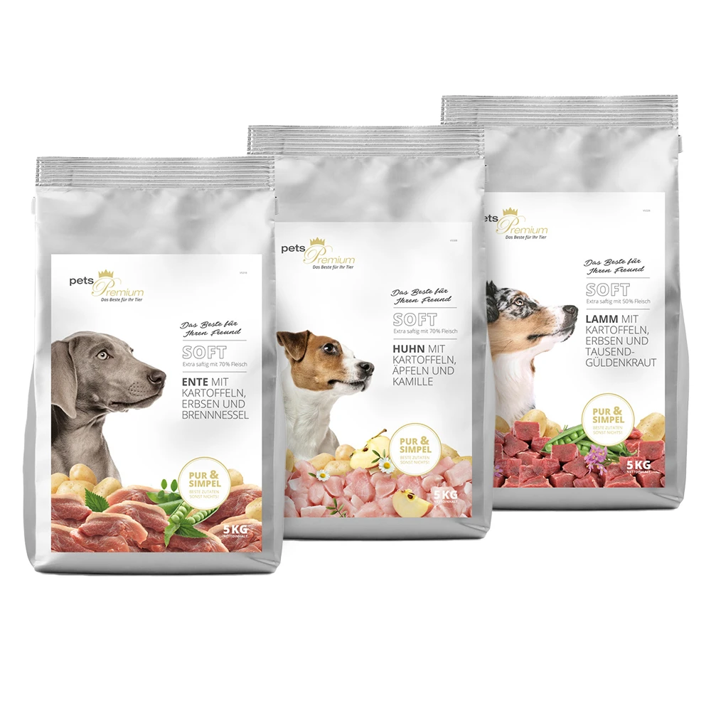 Pets Premium Soft Trio Trockenfutter 3 X 5 Kg 3 Pets Premium Soft Trio Trockenfutter 3 X 5 Kg