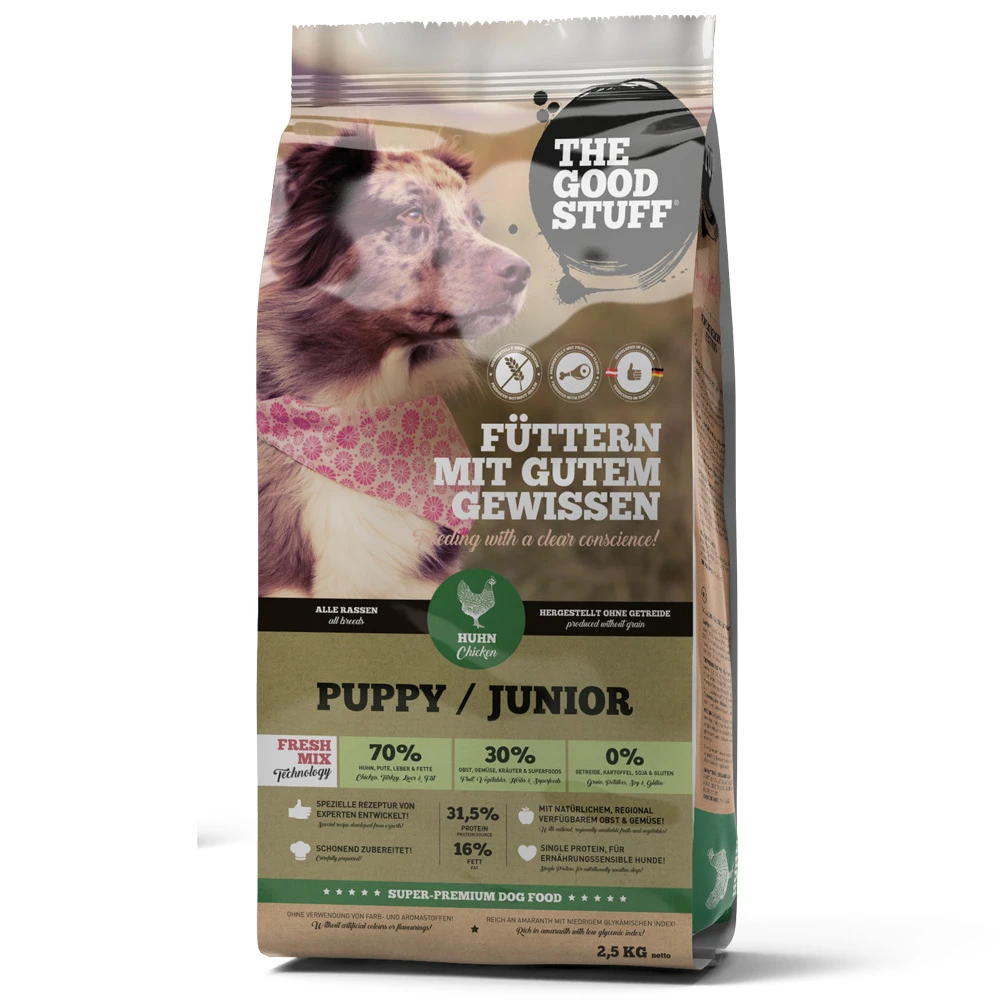 The Goodstuff Puppy / Junior Huhn Trockenfutter 2,5 Kg 4 The Goodstuff Puppy / Junior Huhn Trockenfutter 2,5 Kg – Bild 2