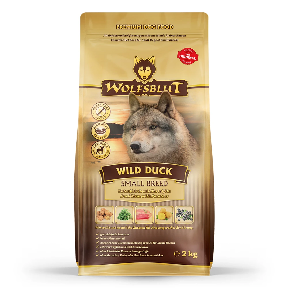 Wolfsblut Wild Duck - Ente Und Kartoffel Trockenfutter 2 Kg – Bild 2