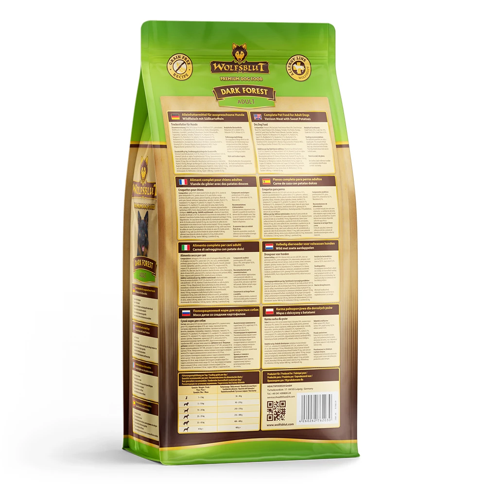 Wolfsblut Dark Forest - Wild Und Süßkartoffel Trockenfutter 3 X 2 Kg 5 Wolfsblut Dark Forest - Wild Und Süßkartoffel Trockenfutter 3 X 2 Kg – Bild 3