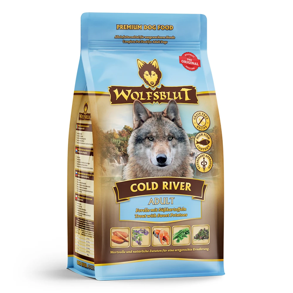 Wolfsblut Cold River - Forelle Und Süßkartoffel Trockenfutter 4 X 500 G 3 Wolfsblut Cold River - Forelle Und Süßkartoffel Trockenfutter 4 X 500 G