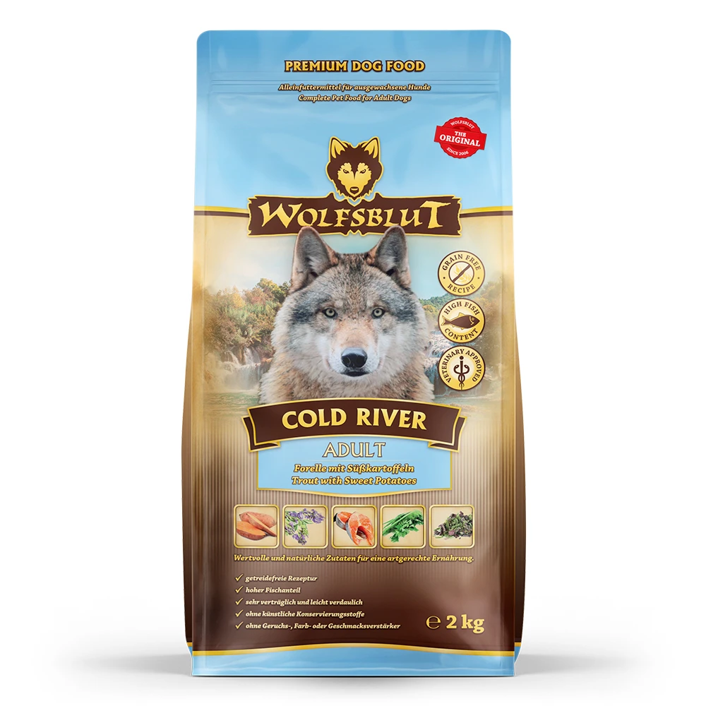 Wolfsblut Cold River - Forelle Und Süßkartoffel Trockenfutter 2 Kg 4 Wolfsblut Cold River - Forelle Und Süßkartoffel Trockenfutter 2 Kg – Bild 2