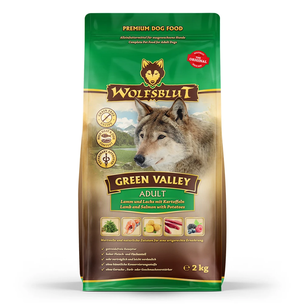Wolfsblut Green Valley - Lamm Und Lachs Trockenfutter 3 X 2 Kg 4 Wolfsblut Green Valley - Lamm Und Lachs Trockenfutter 3 X 2 Kg – Bild 2