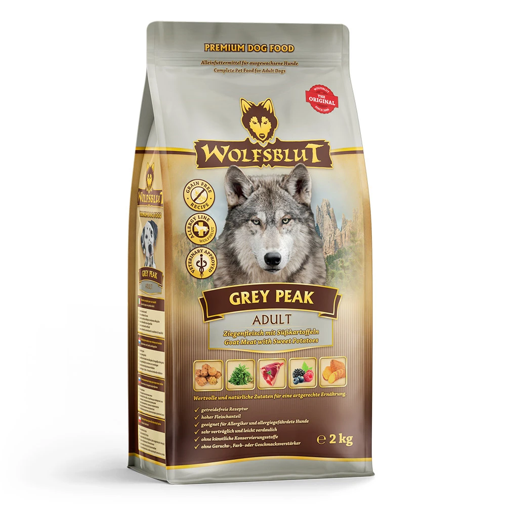 Wolfsblut Adult Grey Peak - Ziegenfleisch Und Süßkartoffel Trockenfutter 2 Kg 3 Wolfsblut Adult Grey Peak - Ziegenfleisch Und Süßkartoffel Trockenfutter 2 Kg