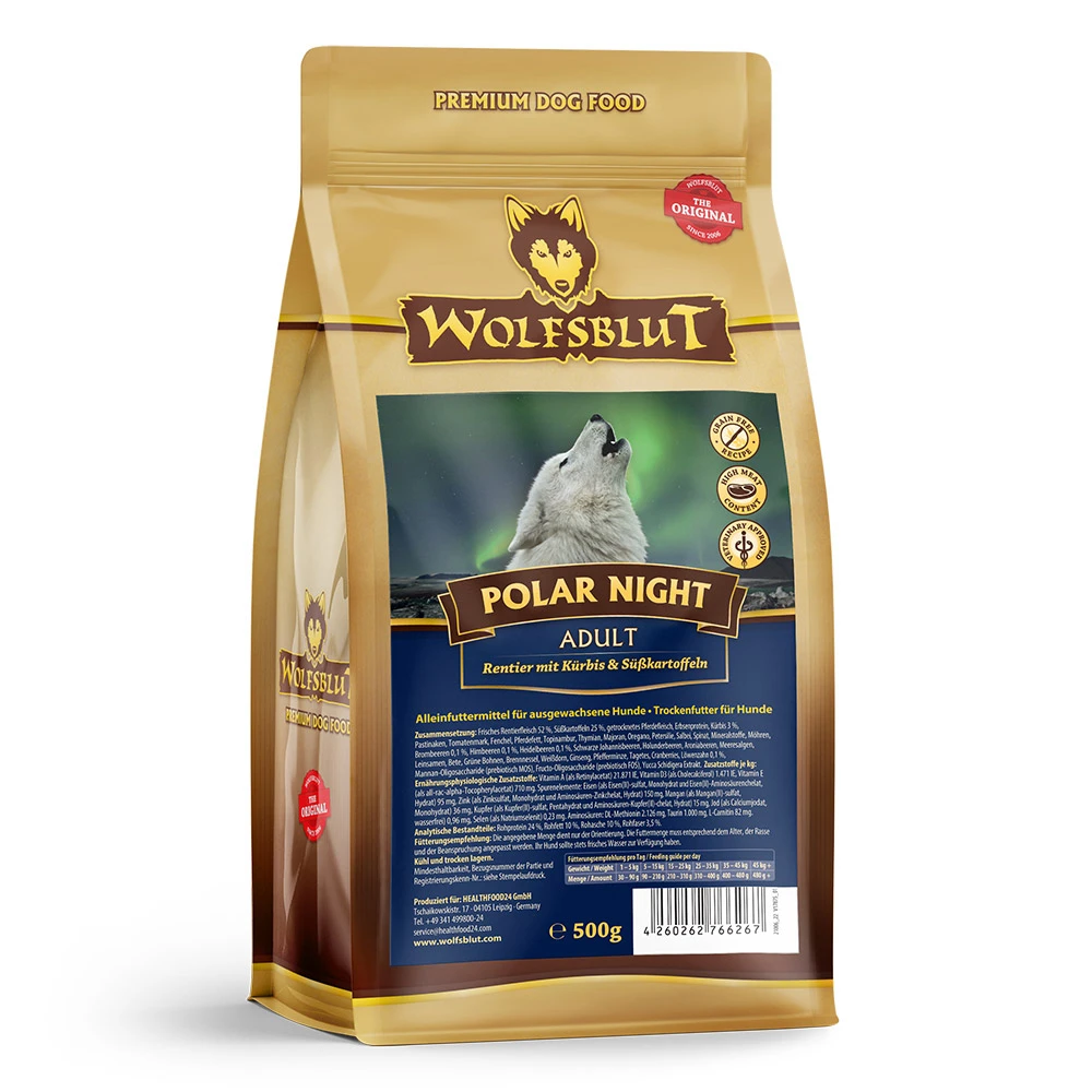 Wolfsblut Polar Night - Rentierfleisch Und Kürbis Trockenfutter 4 X 500 G 3 Wolfsblut Polar Night - Rentierfleisch Und Kürbis Trockenfutter 4 X 500 G