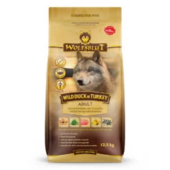 Wolfsblut Adult Wild Duck & Turkey - Ente, Truthahn Und Süßkartoffel Trockenfutter 12,5 Kg