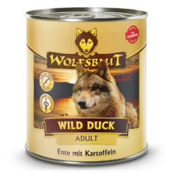 Wolfsblut Adult Wild Duck - Ente Mit Kartoffeln Nassfutter 24 X 800 G