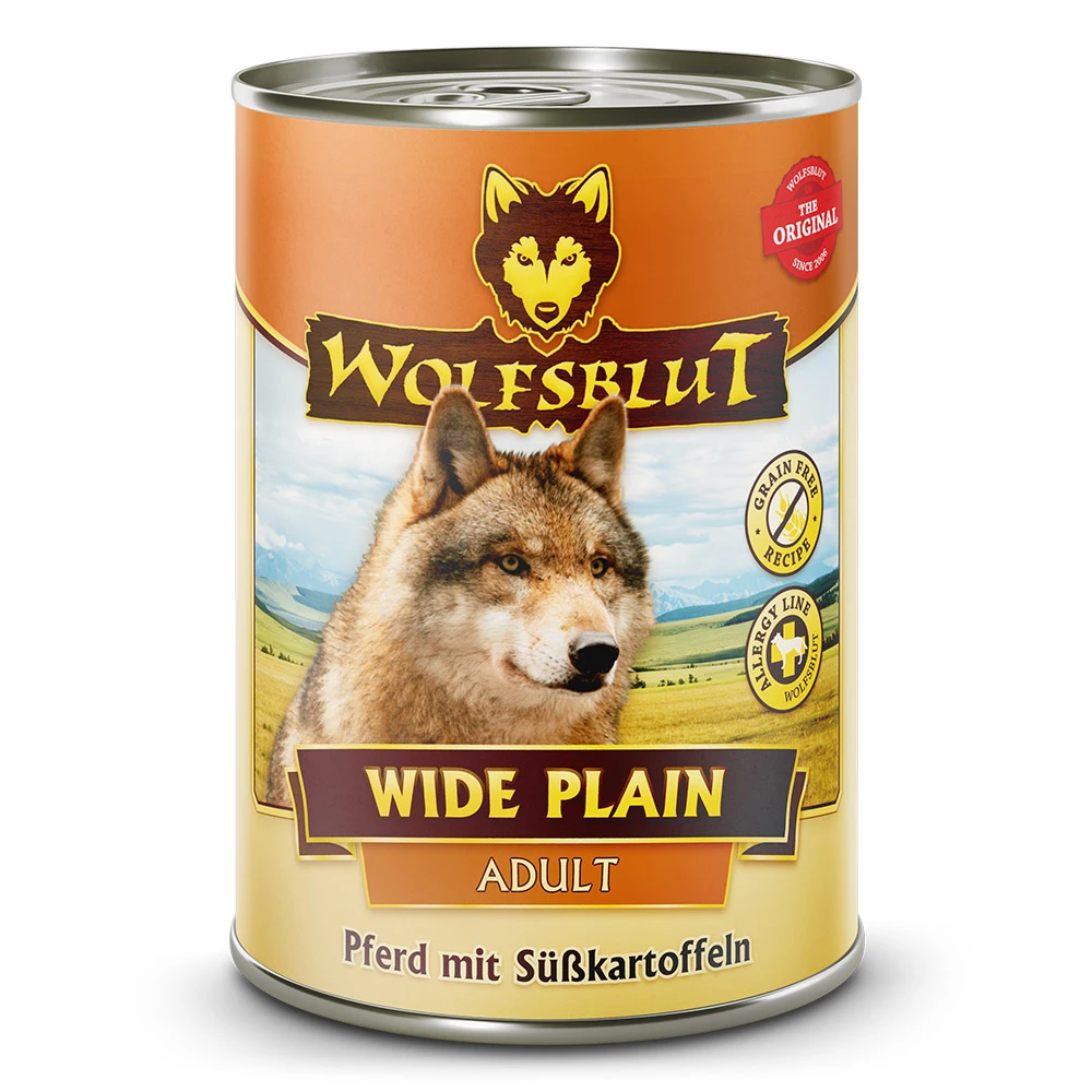 Wolfsblut Wide Plain - Pferd Mit Süßkartoffeln Nassfutter 6 X 395 G 3 Wolfsblut Wide Plain - Pferd Mit Süßkartoffeln Nassfutter 6 X 395 G