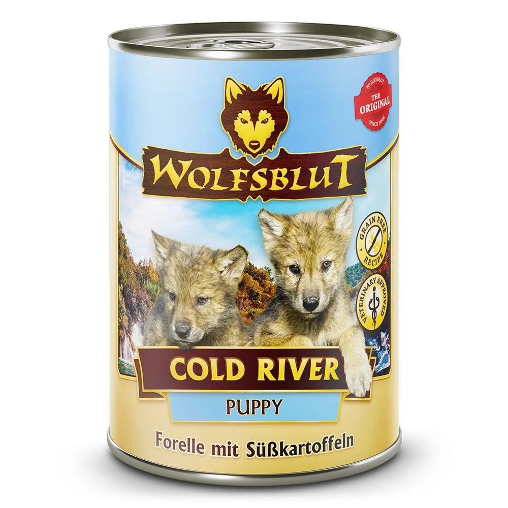 Wolfsblut Cold River - Forelle Mit Süßkartoffeln Nassfutter 6 X 395 G 3 Wolfsblut Cold River - Forelle Mit Süßkartoffeln Nassfutter 6 X 395 G