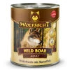 Wolfsblut Wild Boar - Wildschwein Mit Kartoffeln Nassfutter 6 X 800 G -Angebote Futter Reich Store wb784189 wolfsblut nassfutter wildboar 800g dose 4260603784189 1000px shd
