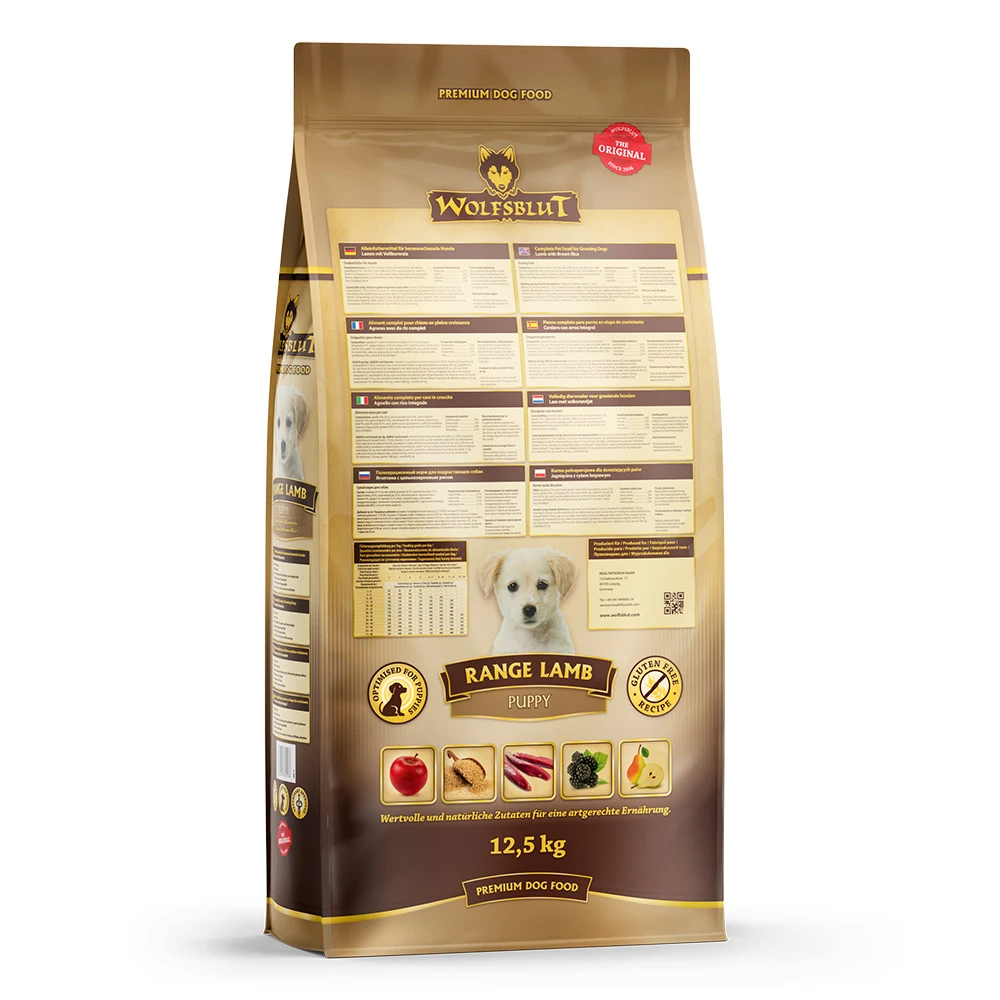 Wolfsblut Puppy Range Lamb - Lamm Und Vollkornreis Trockenfutter 2 X 12,5 Kg – Bild 2