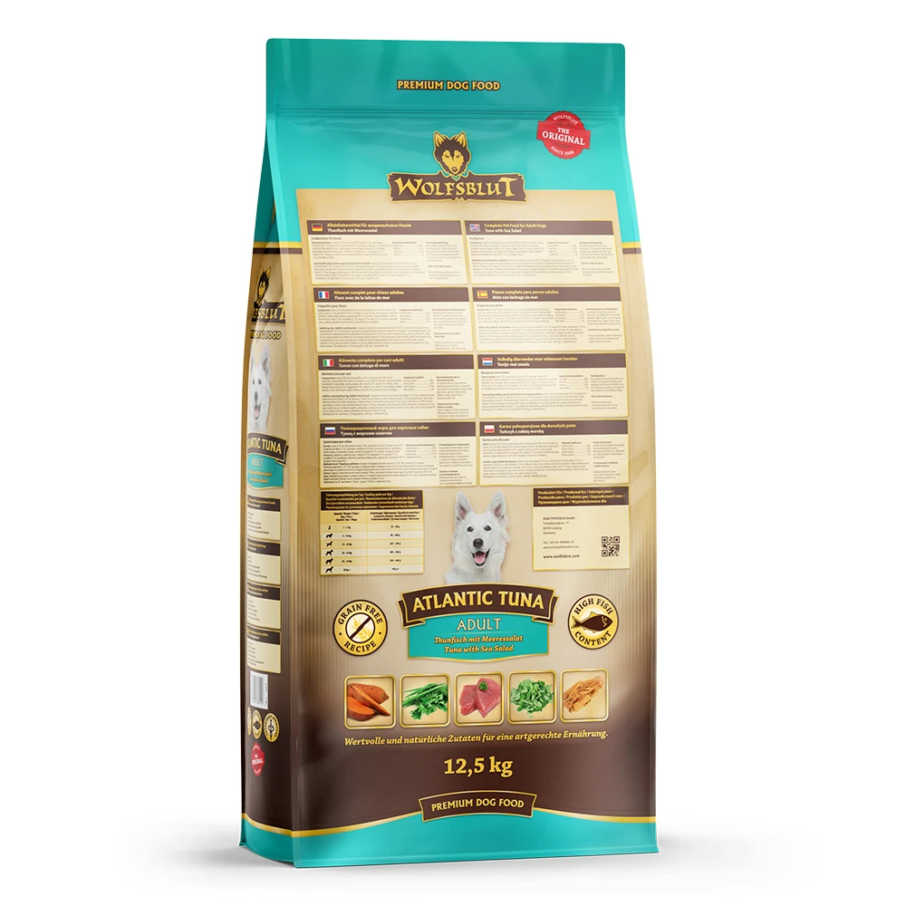 Wolfsblut Atlantic Tuna - Thunfisch Und Meeressalat Trockenfutter 2 X 12,5 Kg 4 Wolfsblut Atlantic Tuna - Thunfisch Und Meeressalat Trockenfutter 2 X 12,5 Kg – Bild 2