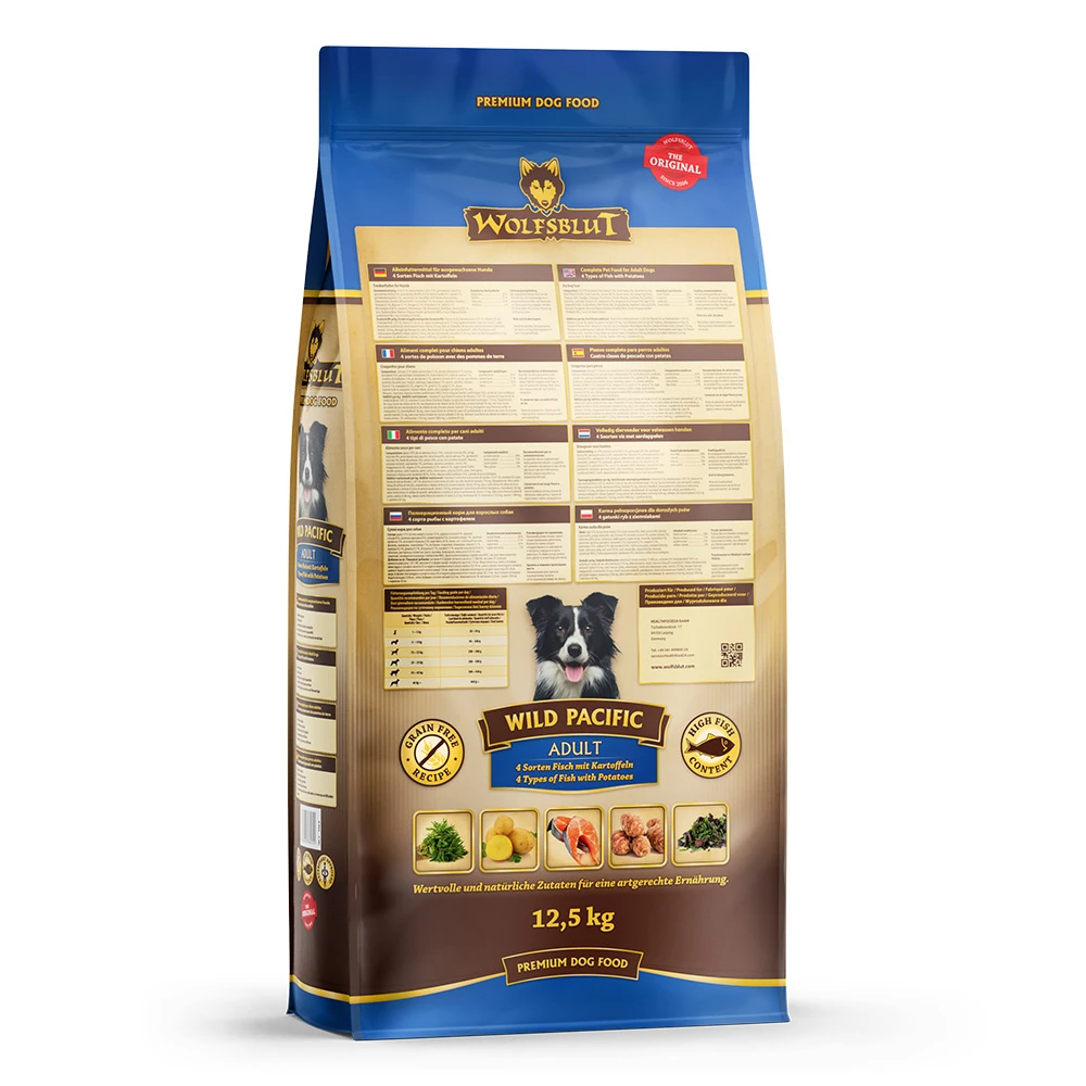 Wolfsblut Adult Wild Pacific - Seefisch Und Kartoffel Trockenfutter 2 X 12,5 Kg – Bild 2