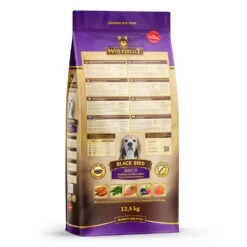 Wolfsblut Senior Black Bird - Truthahn Und Süßkartoffel Trockenfutter 12,5 Kg -Angebote Futter Reich Store wb784783 wolfsblut trockenfutter blackbird senior 12 5kg back 4260603784783 1000px shd