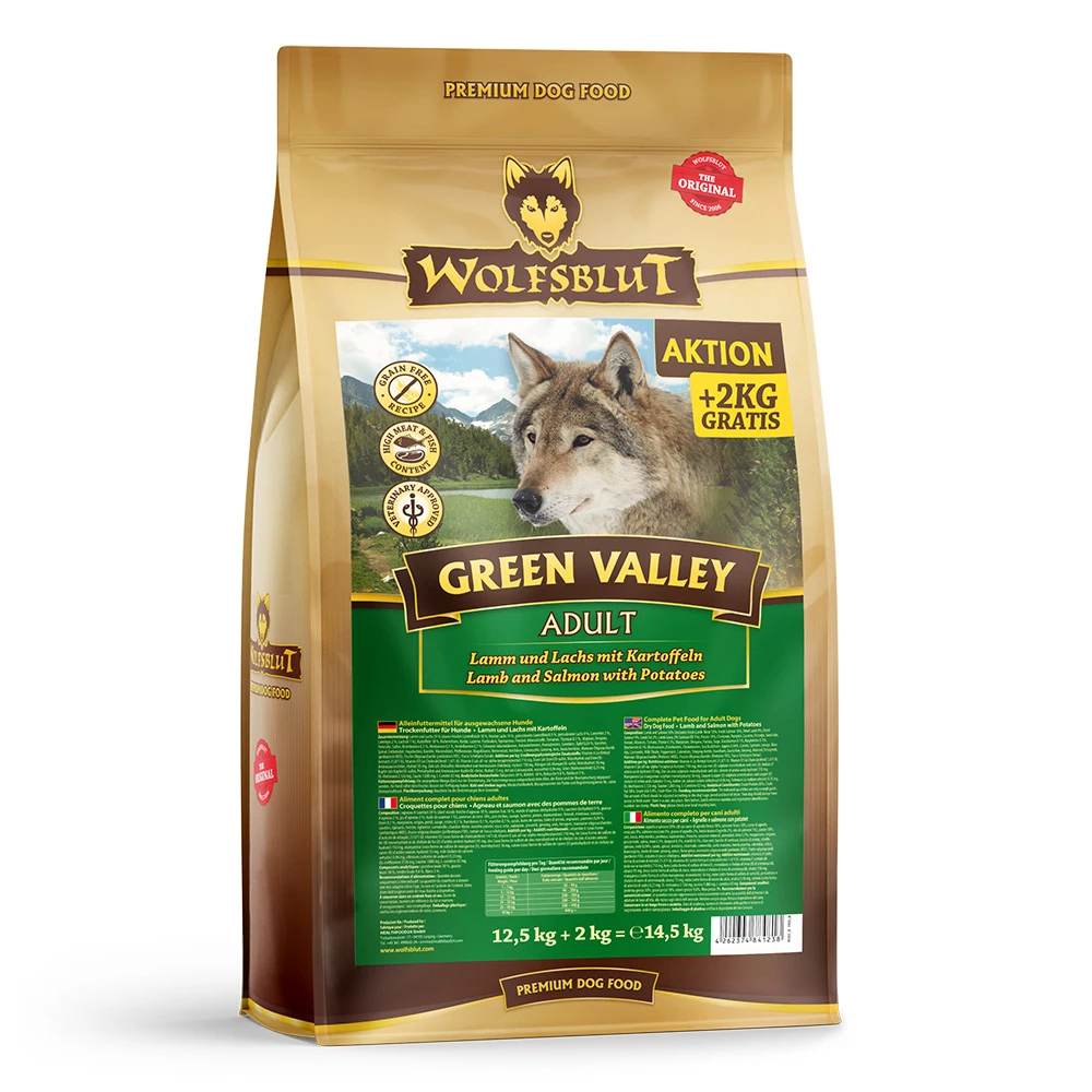 Wolfsblut Green Valley Trockenfutter 12,5 Kg + 2 Kg 3 Wolfsblut Green Valley Trockenfutter 12,5 Kg + 2 Kg