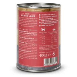 Wildes Land PUR Adult Kalb Mit Distelöl Nassfutter 24 X 400 G -Angebote Futter Reich Store wl511079 wildesland nassfutter hund kalb pur 400g back 4250839511079 1000px shd 2