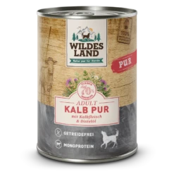 Wildes Land PUR Adult Kalb Mit Distelöl Nassfutter 12 X 400 G 8 Wildes Land PUR Adult Kalb Mit Distelöl Nassfutter 12 X 400 G -Angebote Futter Reich Store ws39ad y 1